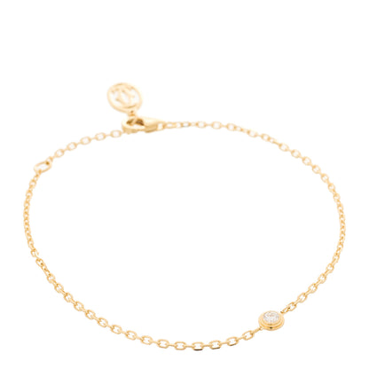 Cartier 18K Yellow Gold Diamond SM D'Amour Bracelet 1 of 3