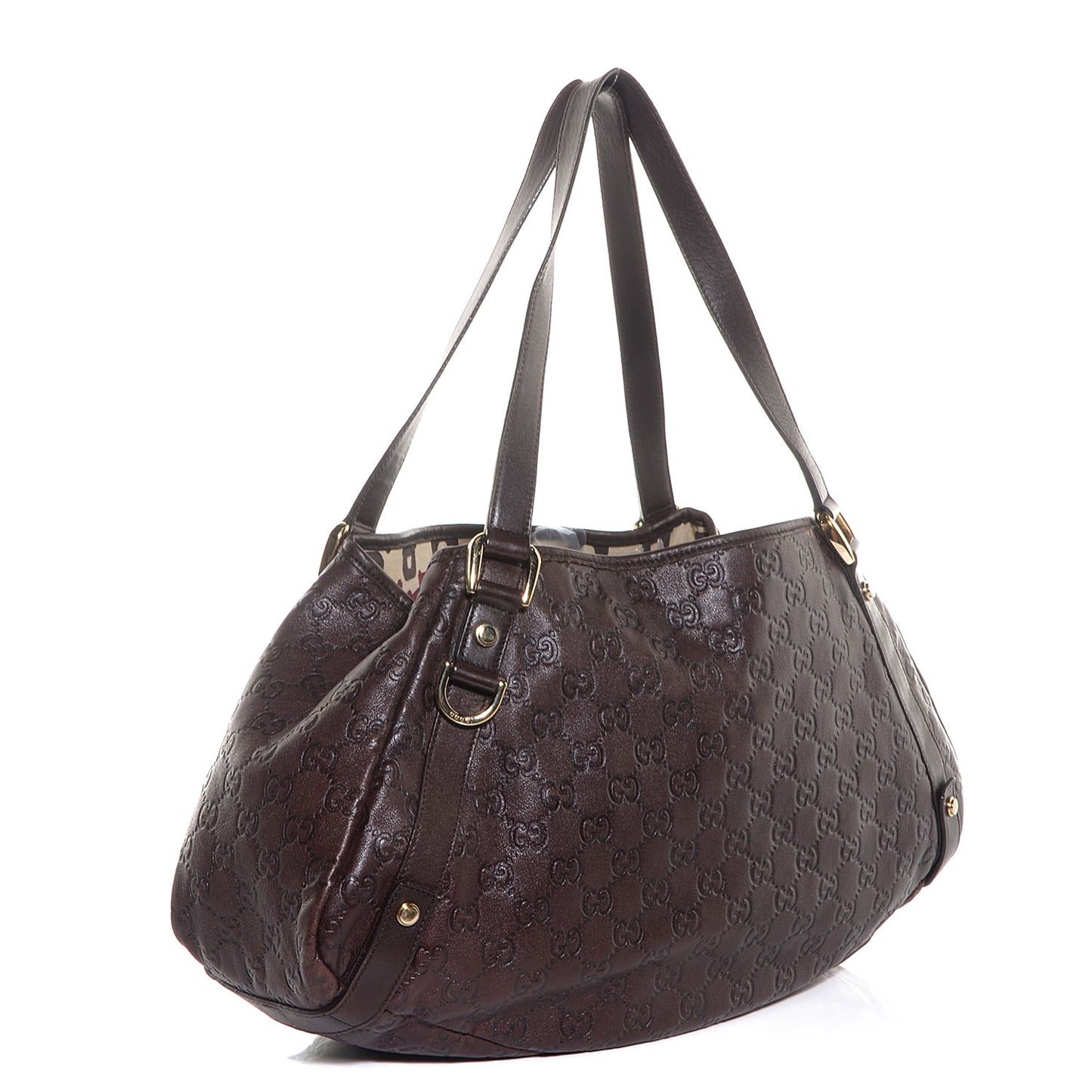 Guccissima Medium Abbey Shoulder Bag Chocolate