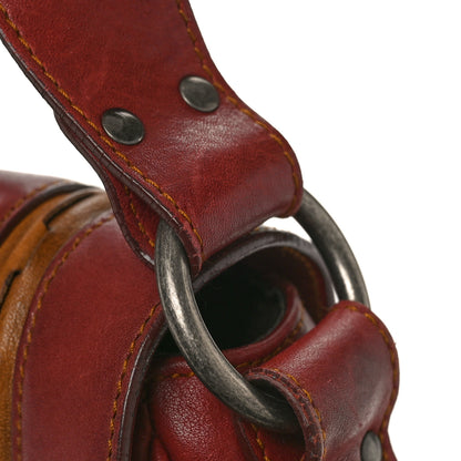 Christian Dior Calfskin Medium Gaucho Double Saddle Bag Red 12 of 12
