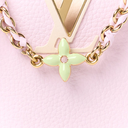 Louis Vuitton Taurillon Lovelock Chain Capucines Mini Marshmallow 7 of 9