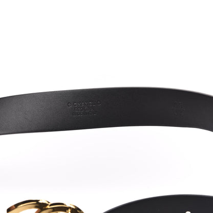 Chanel Calfskin Paris Button CC Belt 85 34 Black 4 of 6