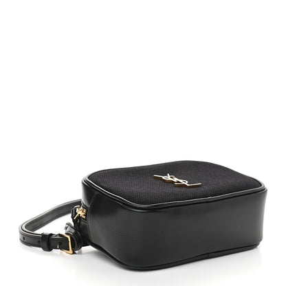 Saint Laurent Calfskin Canvas Monogram Lou Belt Bag Black 4 of 8