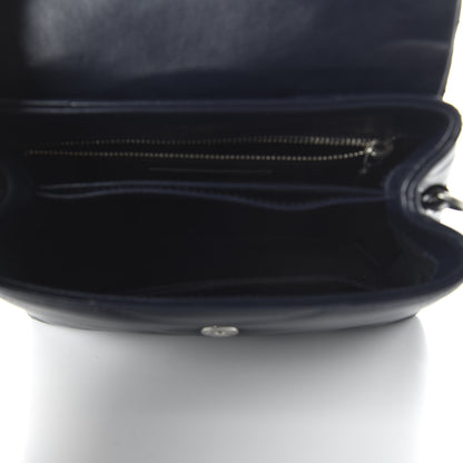 Saint Laurent Calfskin Y Quilted Monogram Toy Loulou Crossbody Bag Medium Blue 5 of 10