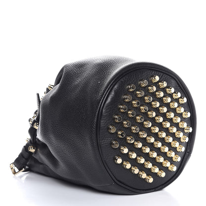 Alexander Wang Pebbled Lambskin Diego Bucket Bag Black Antique Brass Hardware 4 of 7