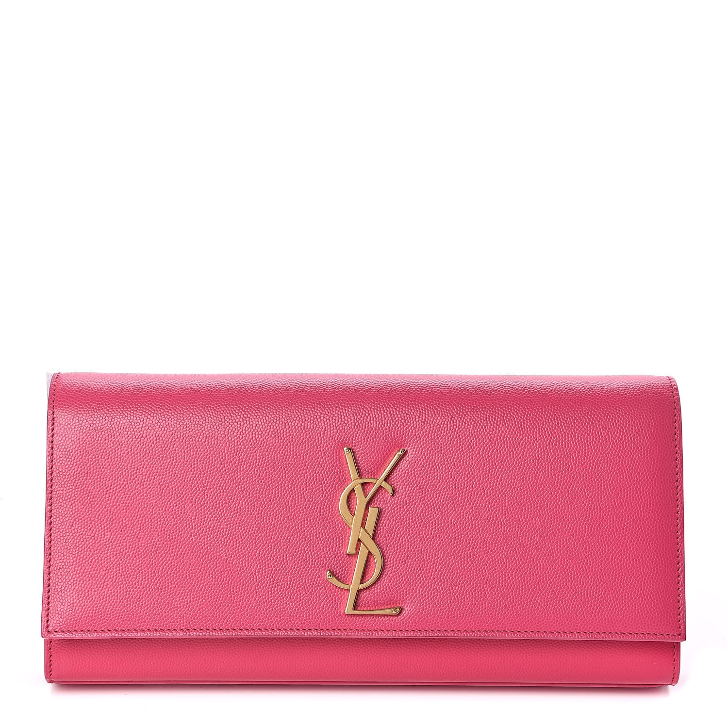 Saint Laurent Grain De Poudre Classic Monogram Cassandre Clutch Lipstick Fuchsia 1 of 7