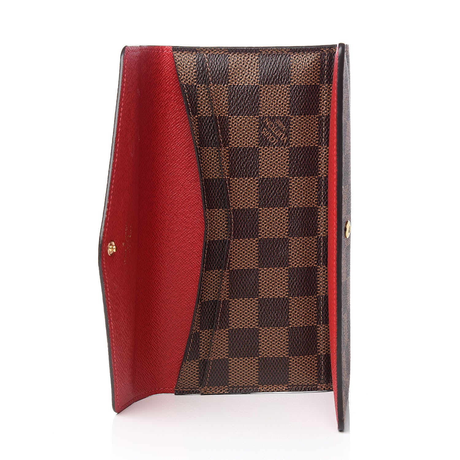Louis Vuitton Damier Ebene Josephine Wallet Red 5 of 7