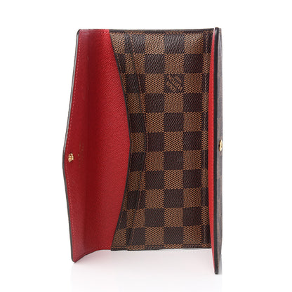 Louis Vuitton Damier Ebene Josephine Wallet Red 5 of 7