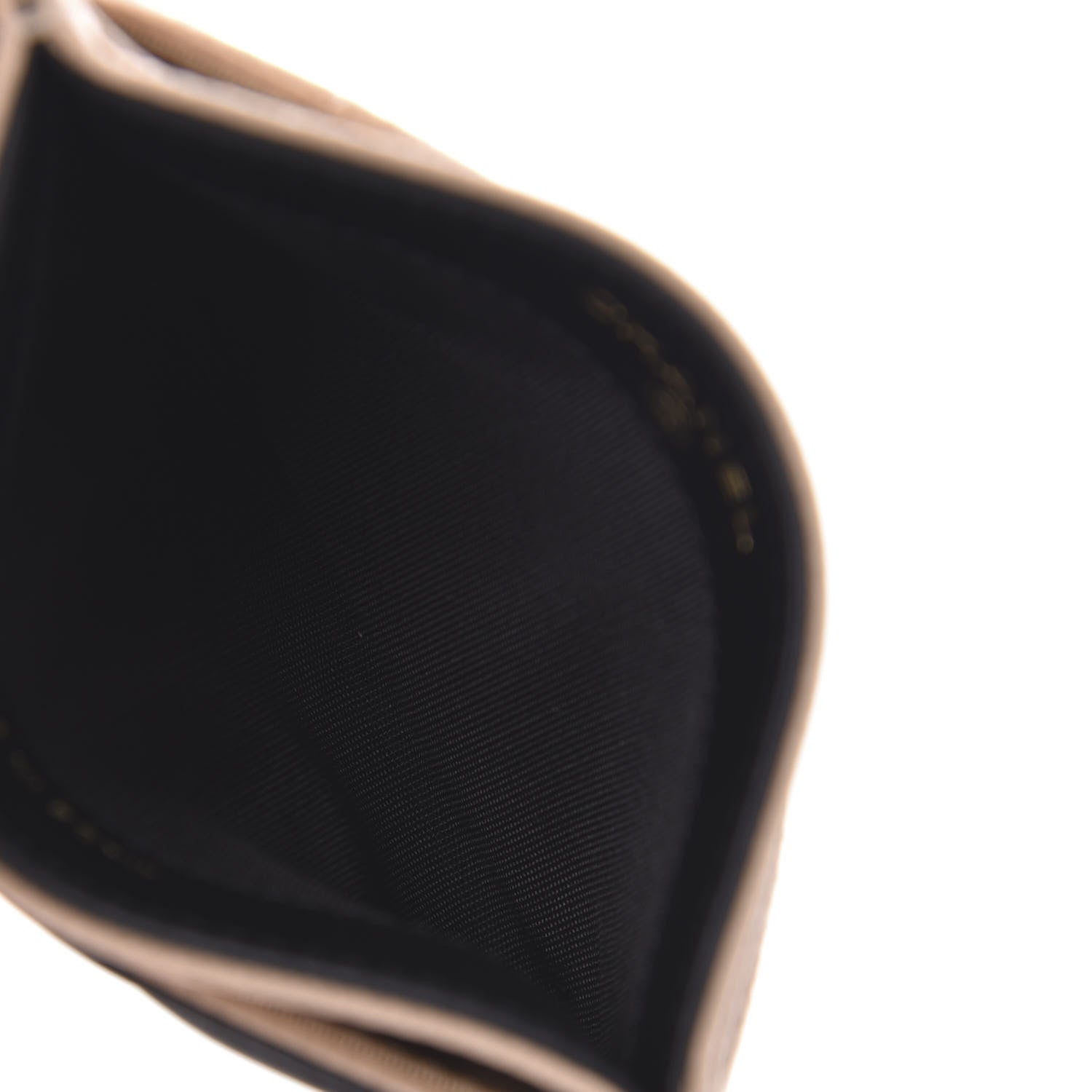 Chanel Caviar Quilted Filigree Card Holder Beige Black 5 of 10