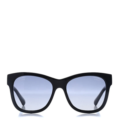 Chanel Acetate Polarized Square CC Sunglasses 5380 Black 2 of 4