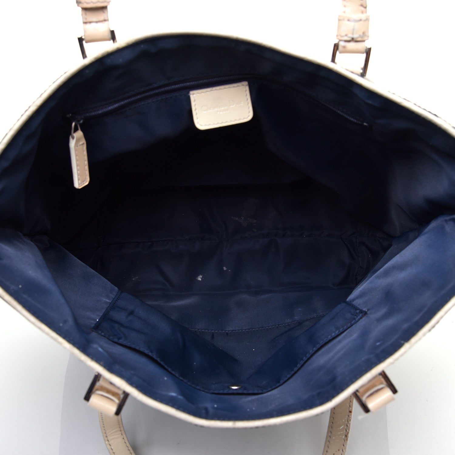 Christian Dior Monogram Trotter No 1 Shopping Tote Blue 5 of 12