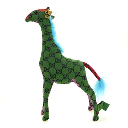 Gucci Monogram Stuffed Giraffe Green Blue Multicolor 1 of 5