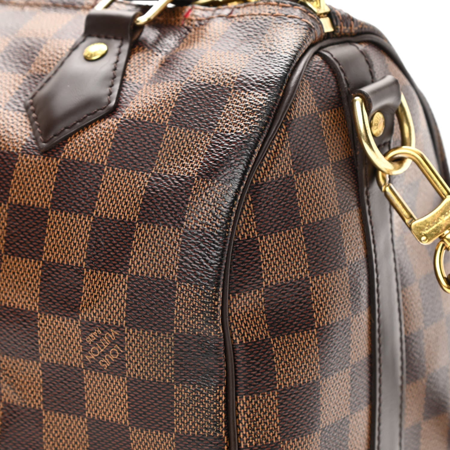 Louis Vuitton Damier Ebene Speedy Bandouliere 25 16 of 22