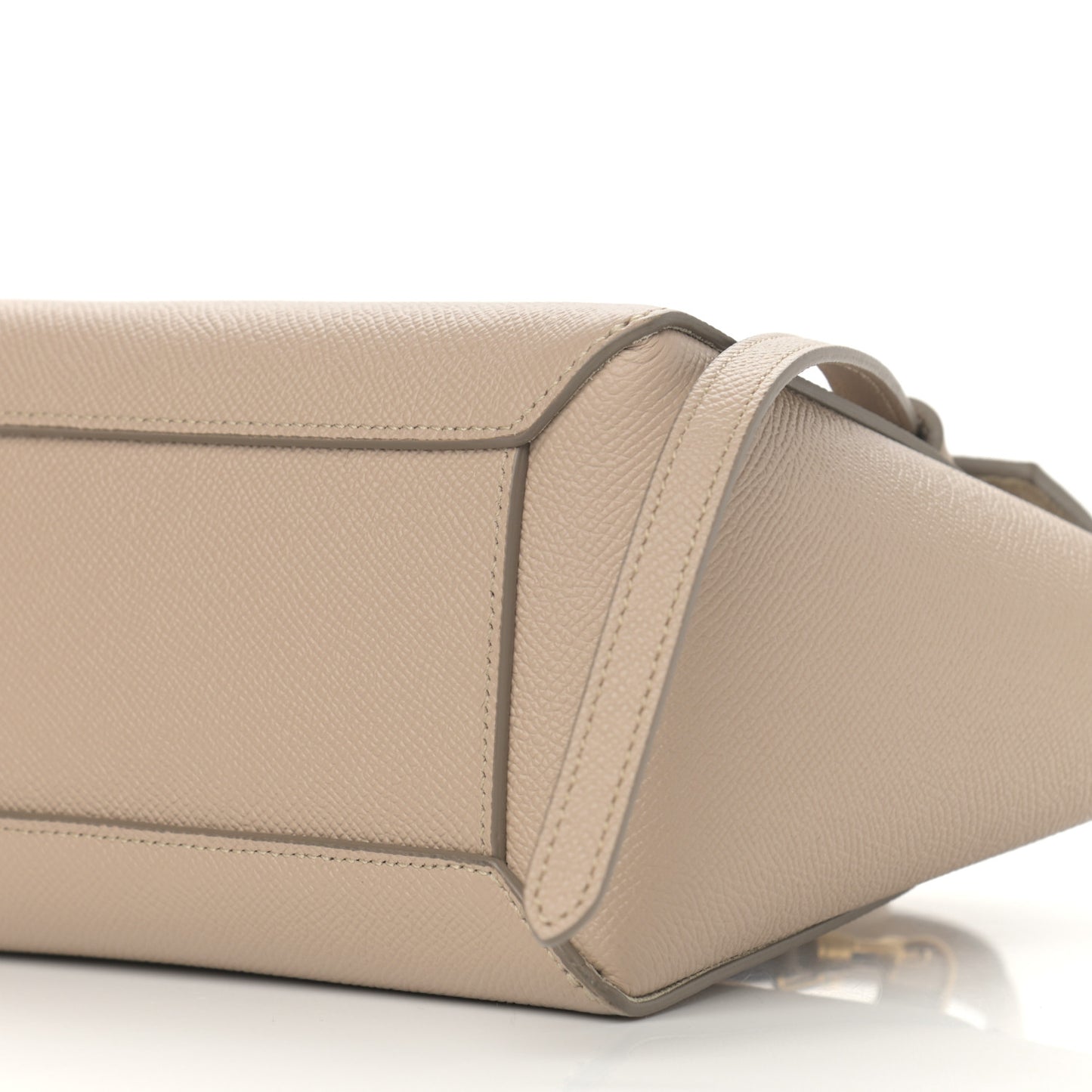 Grained Calfskin Nano Belt Bag Light Taupe
