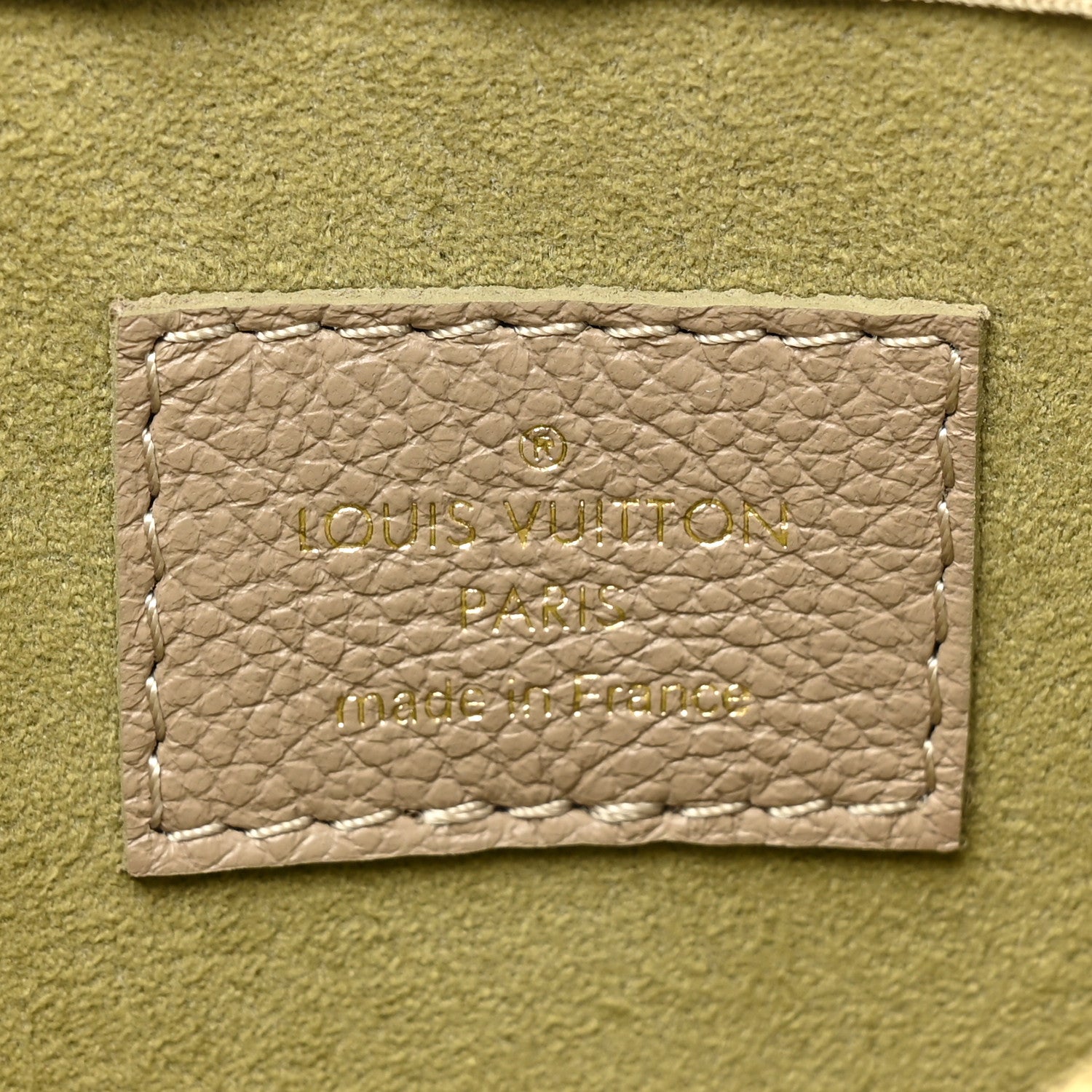 Louis Vuitton Empreinte Monogram Giant CarryAll PM Khaki Creme 8 of 12
