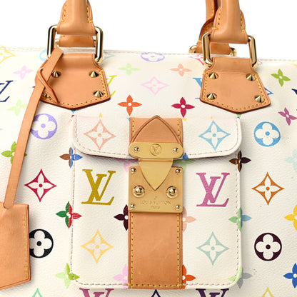 Louis Vuitton Monogram Multicolor Speedy 30 White 7 of 12