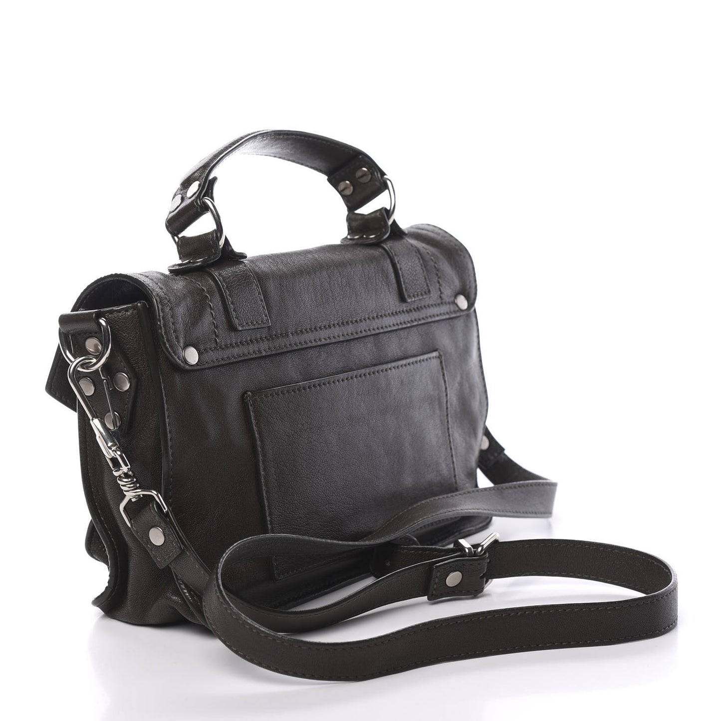 Lambskin Tiny PS1 Satchel Military