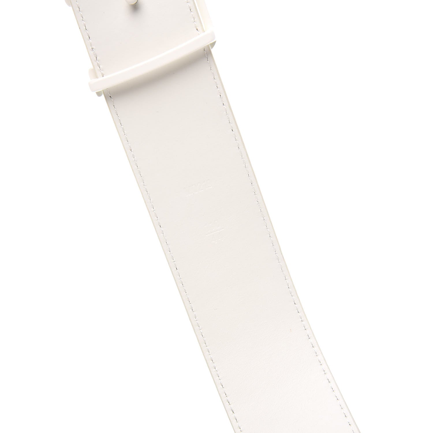 Louis Vuitton PVC Monogram 40mm LV Shape Belt 110 44 Silver 5 of 5