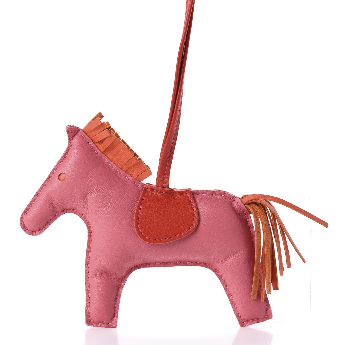 Milo Lambskin Grigri Rodeo Horse Bag Charm PM Rose Azalee Orange Poppy Rouge Indien