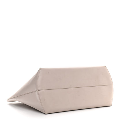 Fendi Vitello Ginevra Elaphe Monster Eyes Shopping Tote Grigio Polvere Naturale 4 of 15