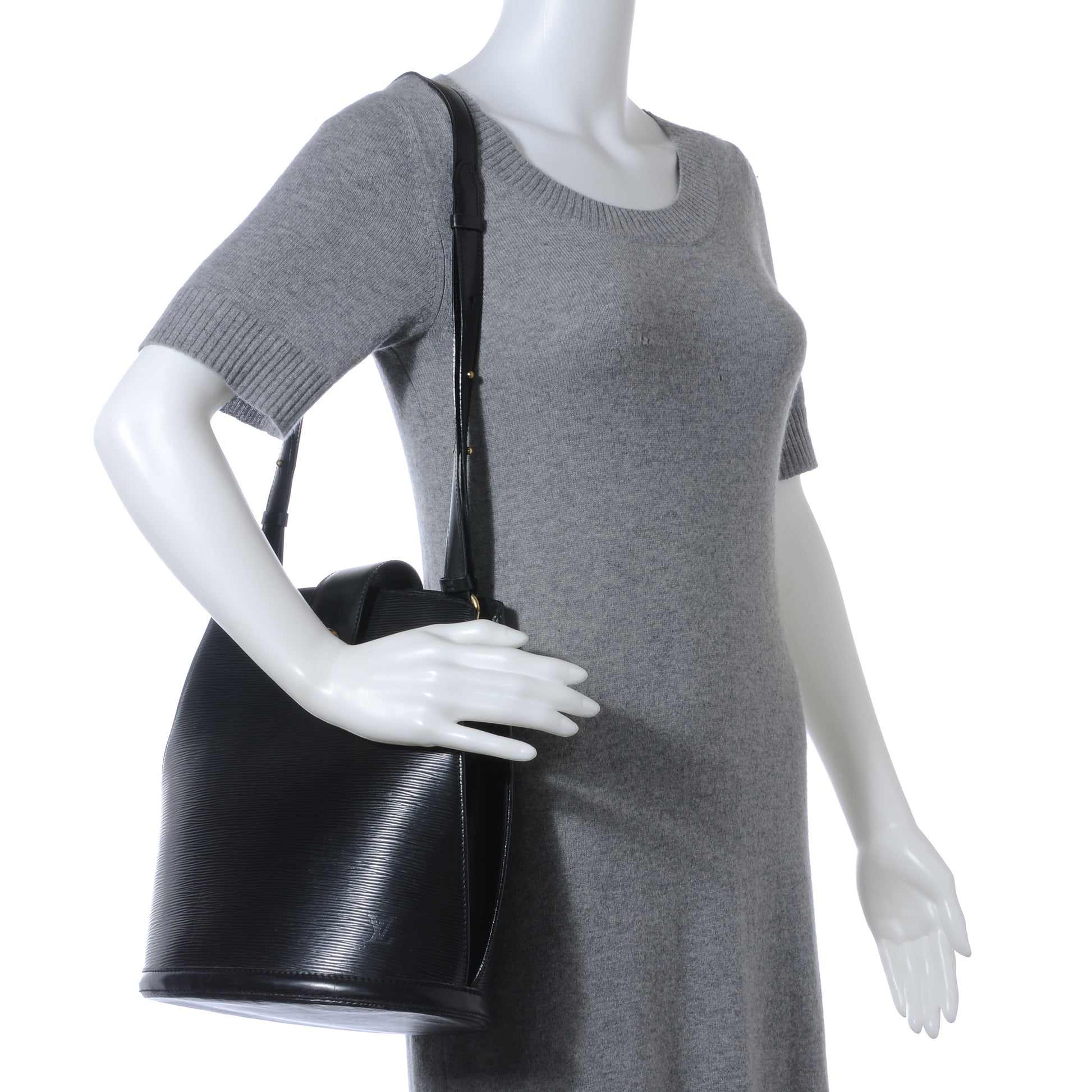 Louis Vuitton Epi Cluny Black 2 of 8