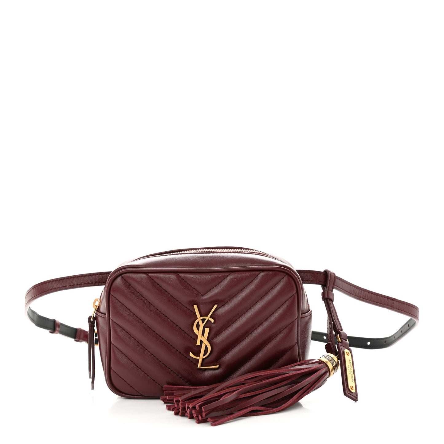 Calfskin Matelasse Monogram Lou Belt Bag Legion Red