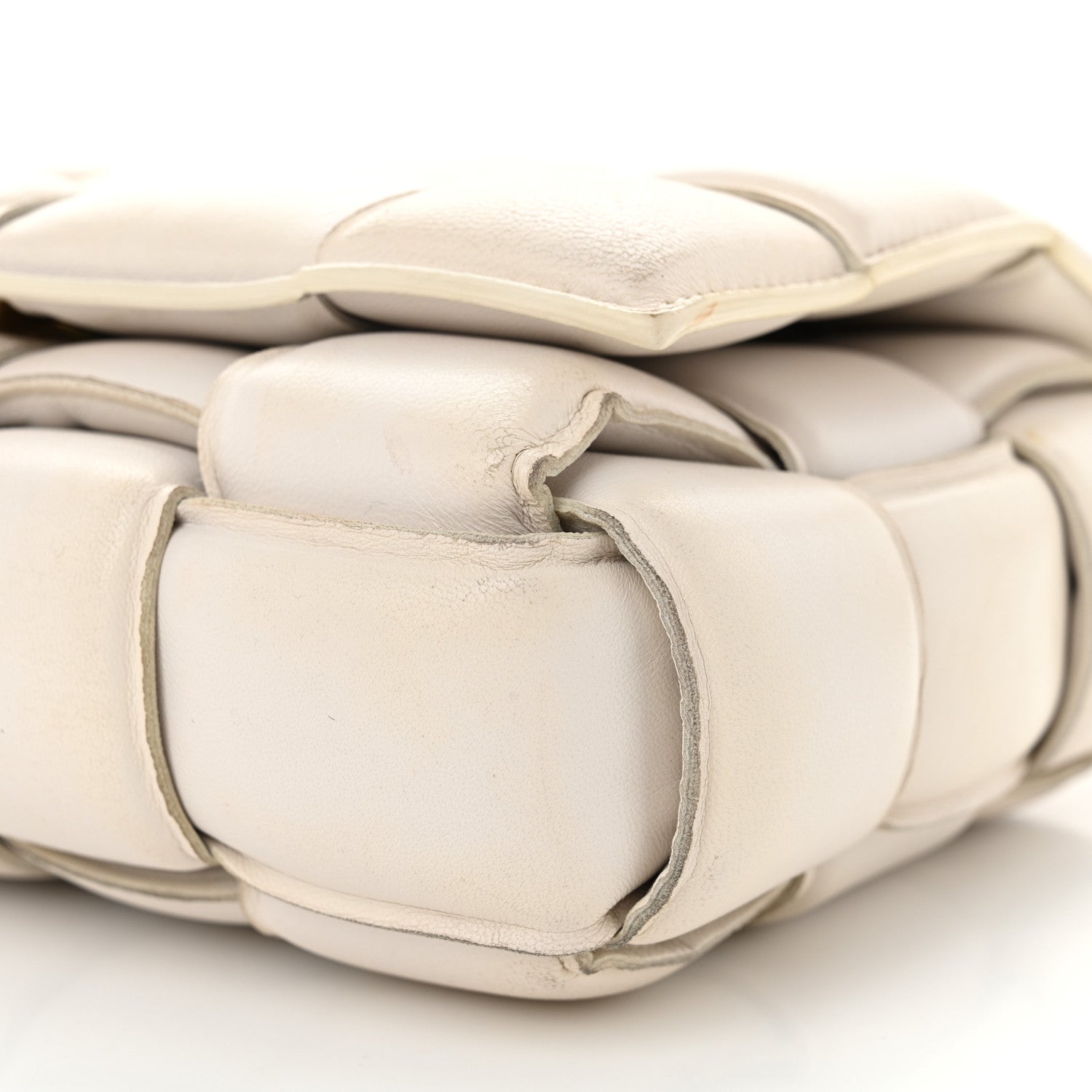 Bottega Veneta Nappa Maxi Intreccio Padded Cassette Crossbody Bag Chalk 10 of 16