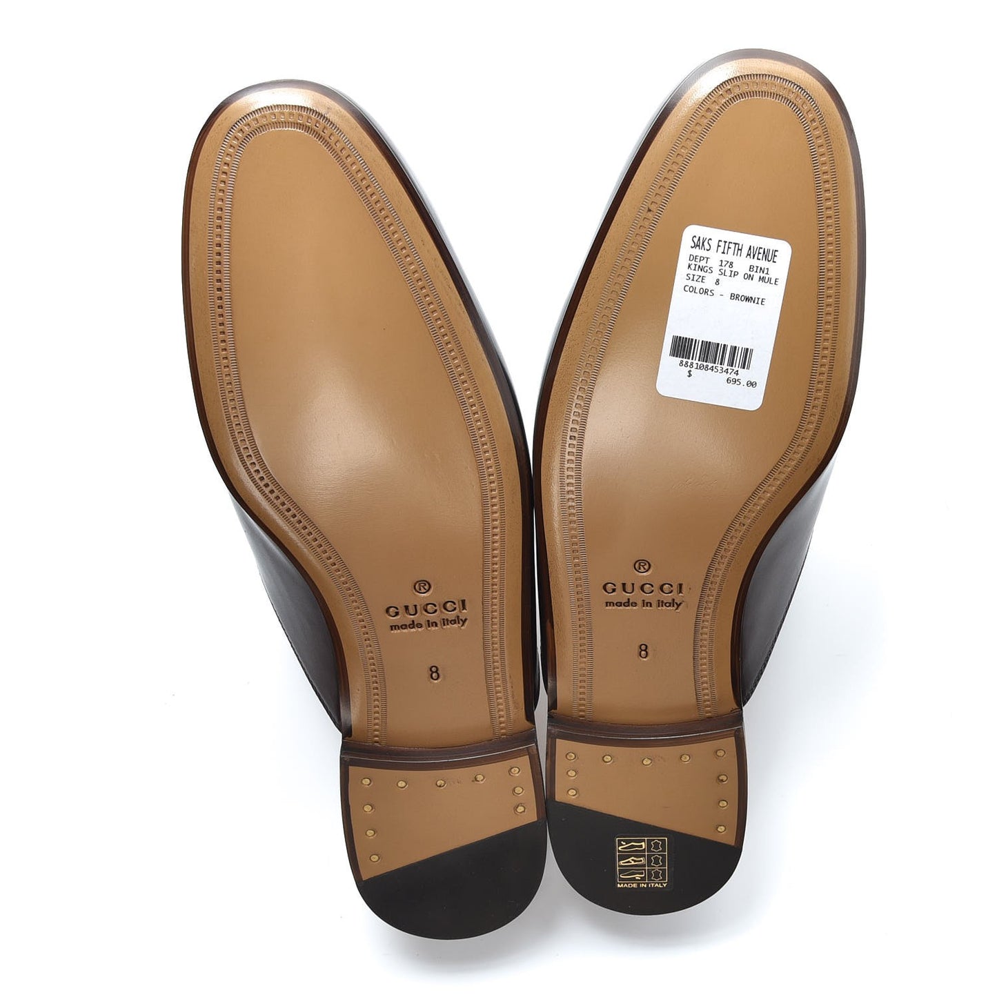 Calfskin Mens Princetown Slippers 8 Fondente Brown