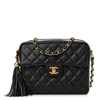Chanel Caviar Quilted Tassel Camera Bag Black 1 of 12