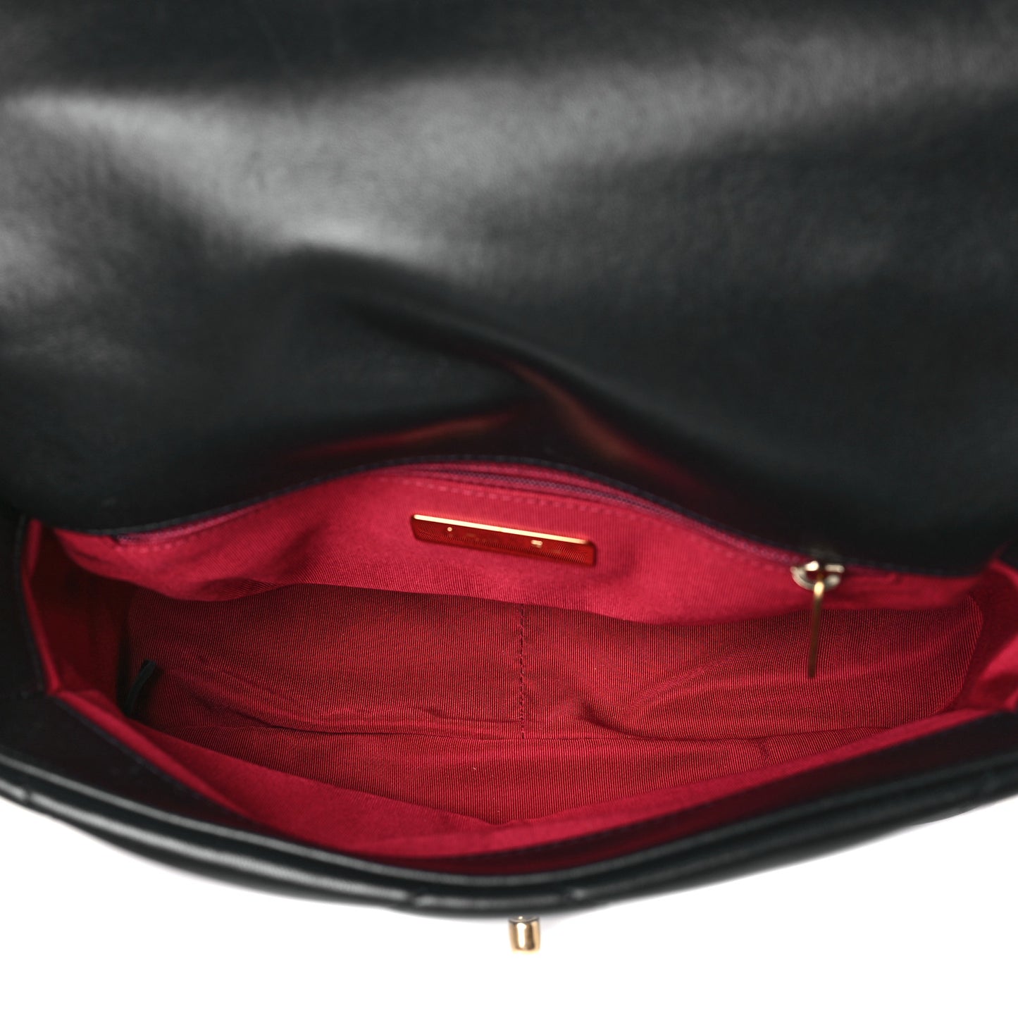 Lambskin Quilted Medium Chanel 19 Flap Black