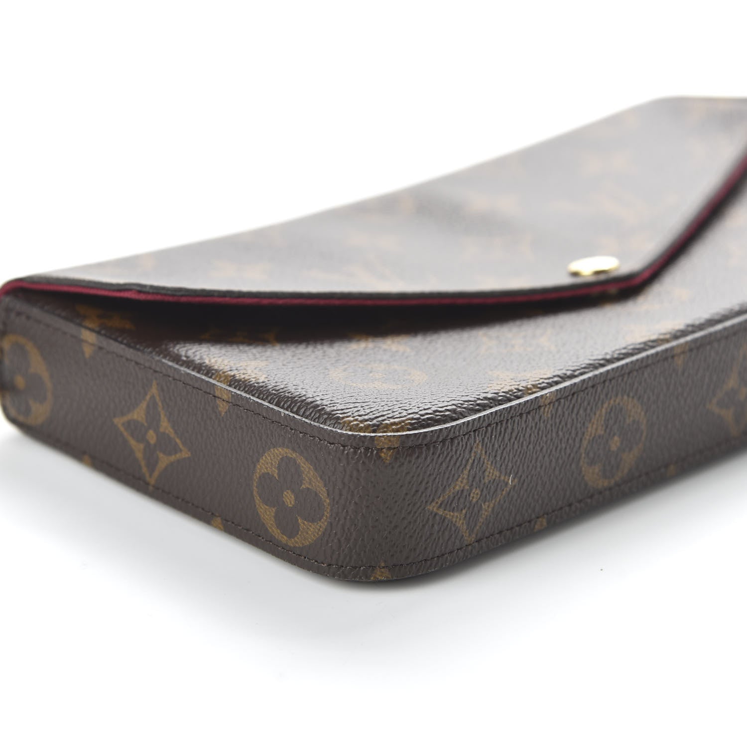 Louis Vuitton Monogram Pochette Felicie Chain Wallet Fuchsia 6 of 11