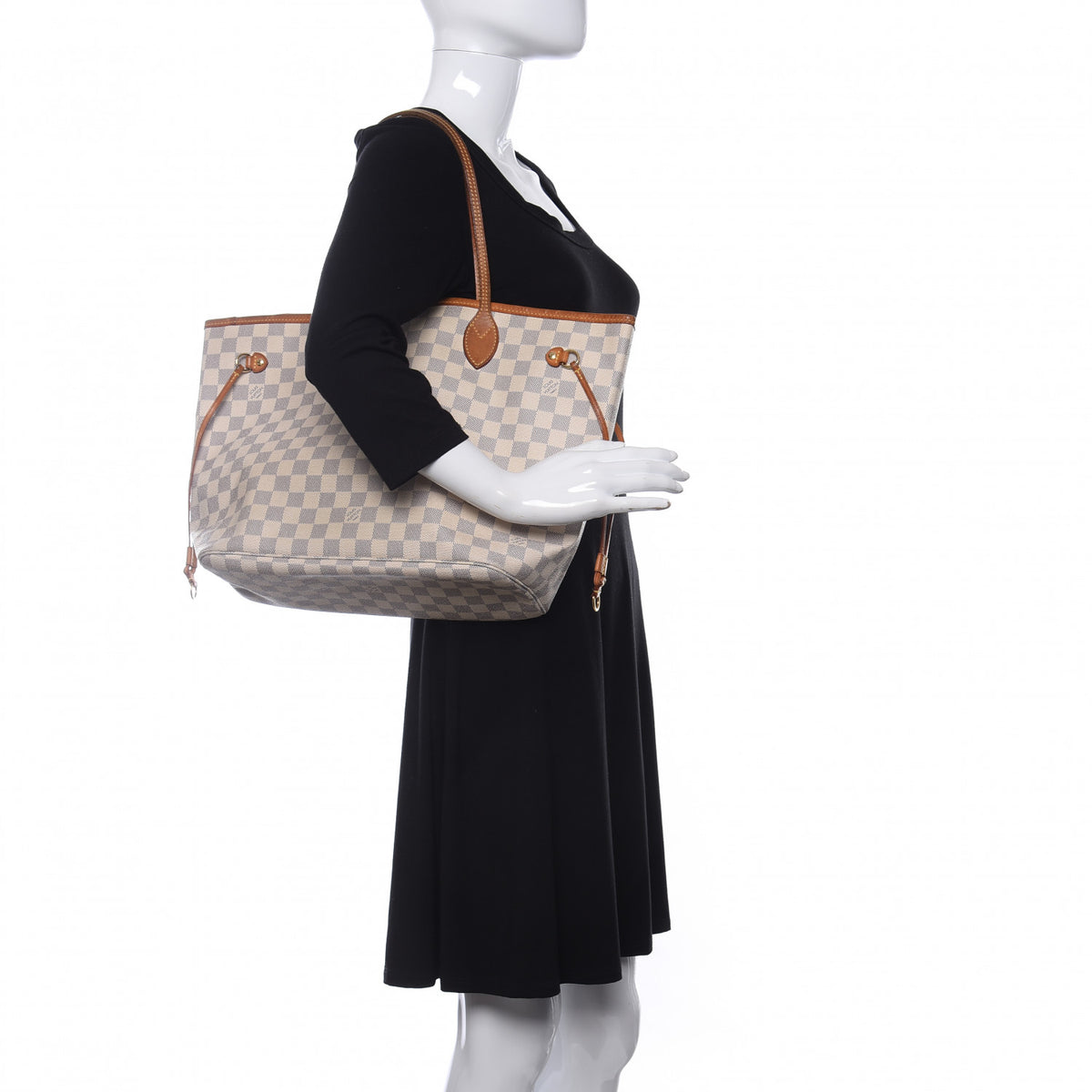 Louis Vuitton Damier Azur Neverfull MM 2 of 10