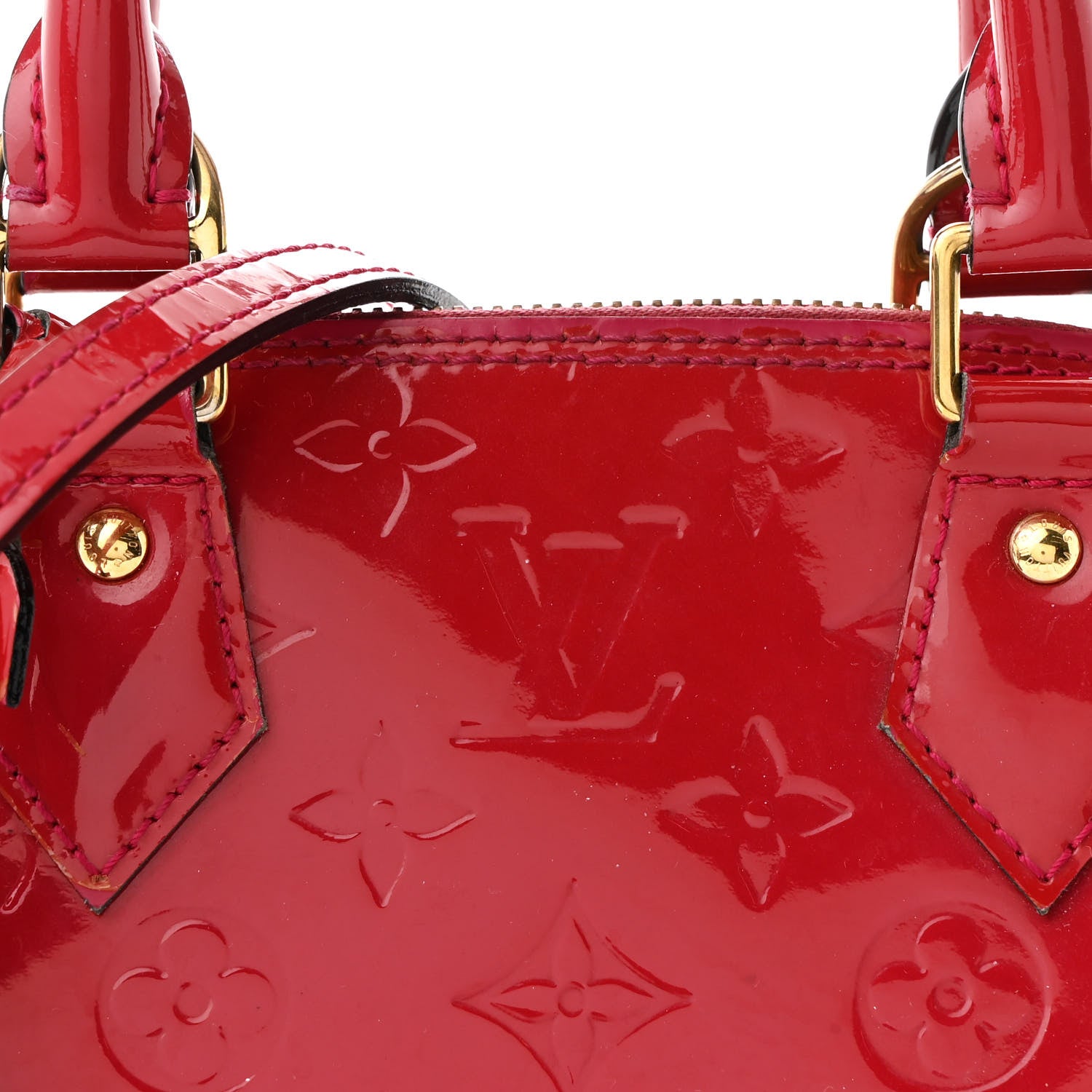Louis Vuitton Vernis Alma BB Rose Indien 8 of 11