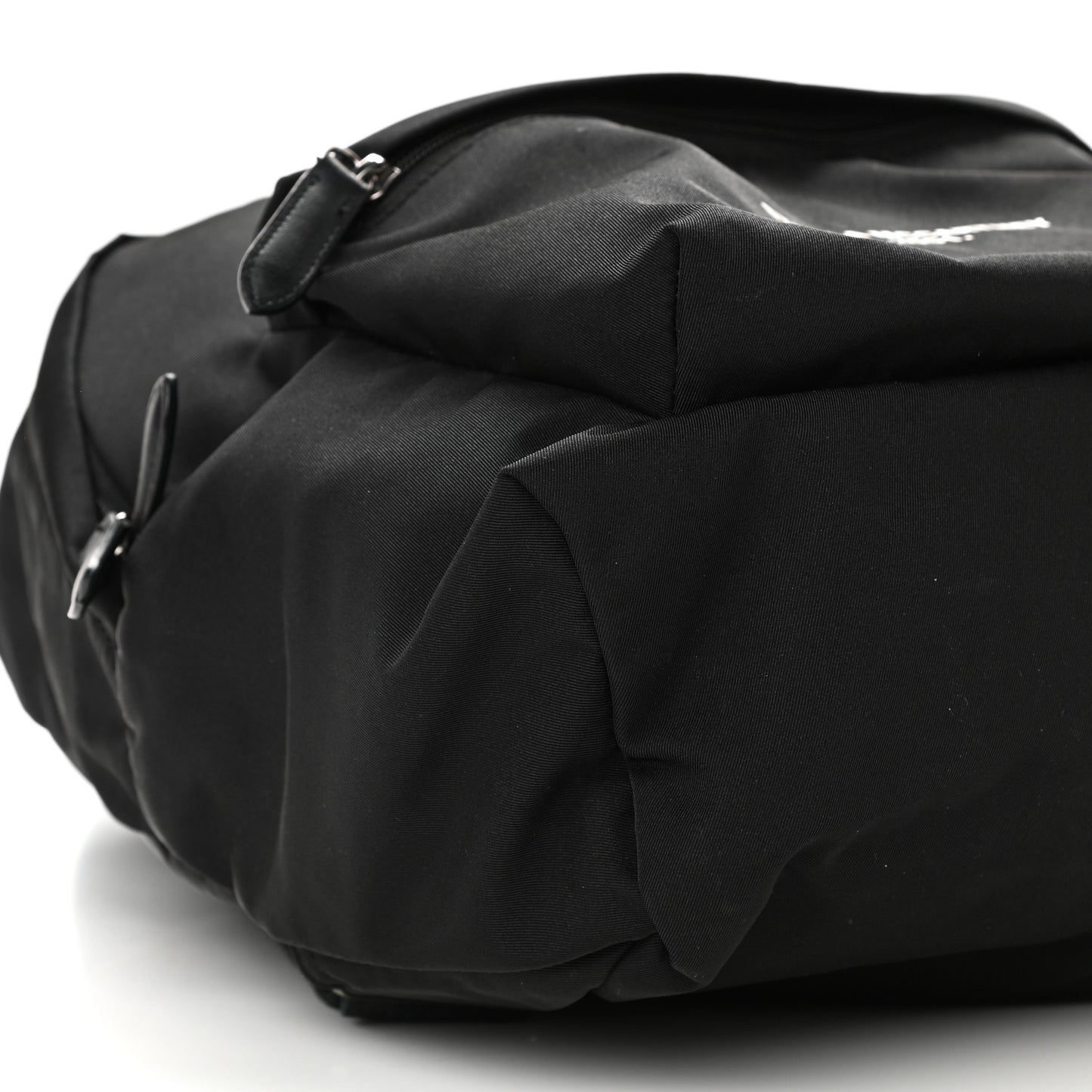 Nylon Falabella Logo Go Backpack Black White