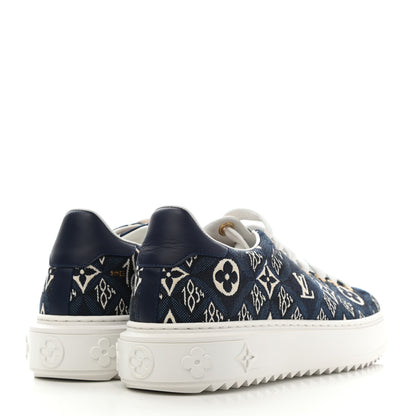 Louis Vuitton Jacquard Since 1854 Time Out Sneakers 37.5 Blue 4 of 9