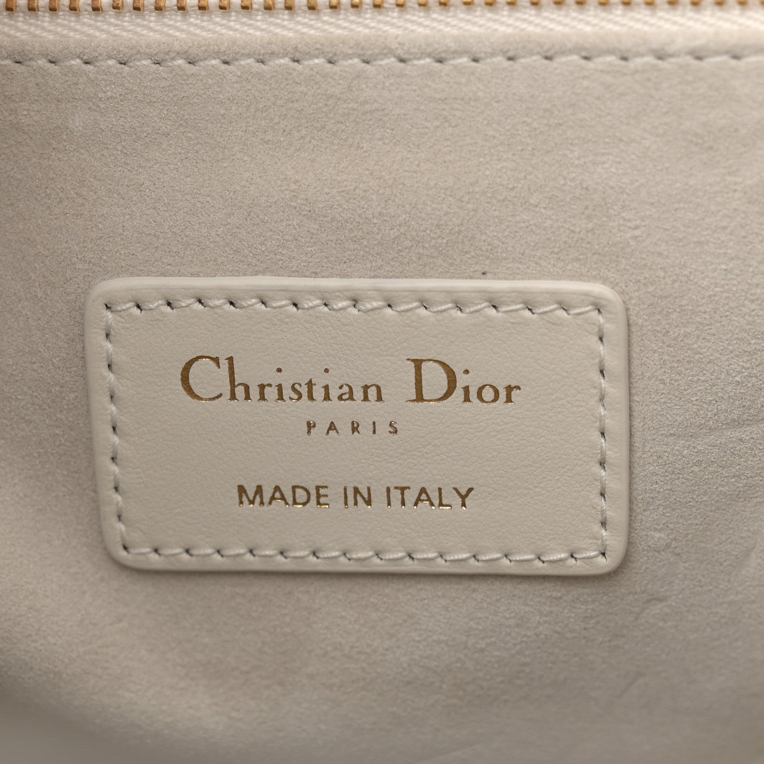 Christian Dior Calfskin Macro Cannage Medium Book Tote White 6 of 12