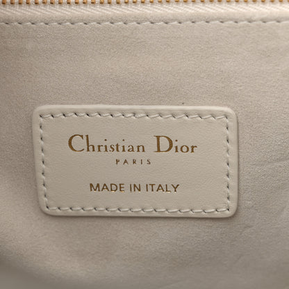Christian Dior Calfskin Macro Cannage Medium Book Tote White 6 of 12