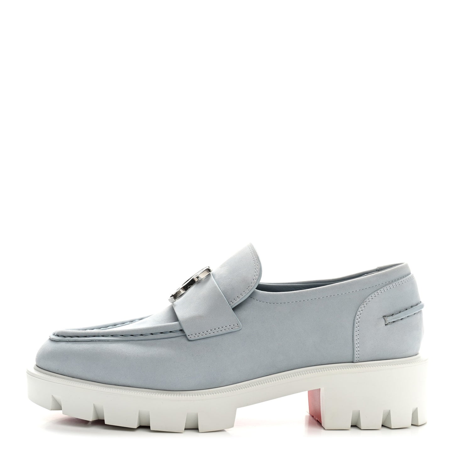 Nubuck Womens CL Moc Lug Flat Loafers 37.5 Mineral