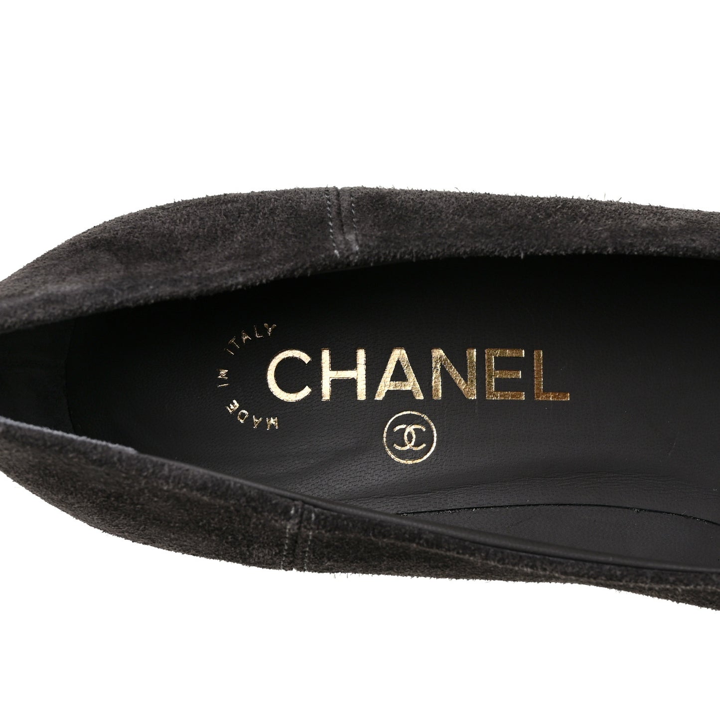 Suede Camellia Pumps 37.5 Grey