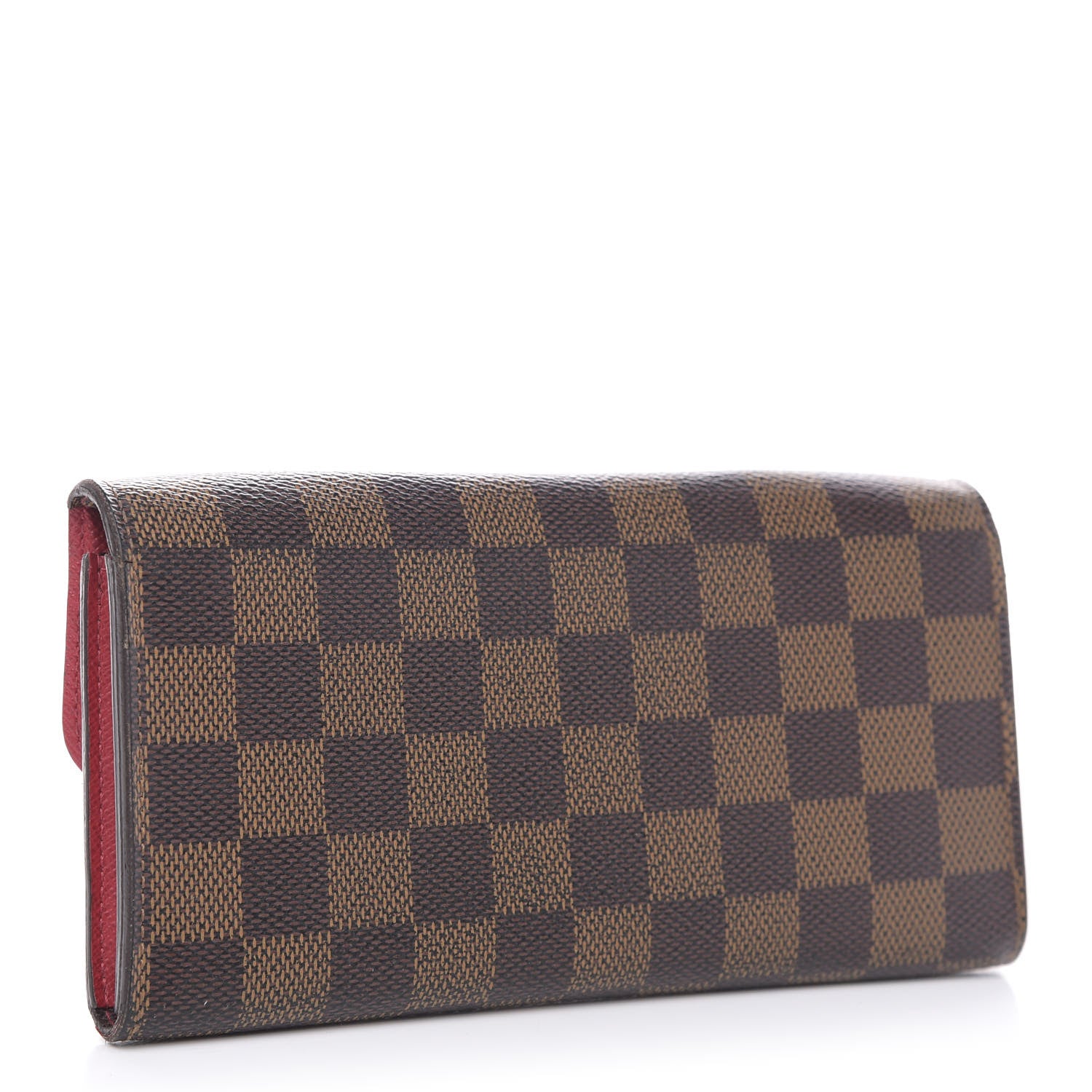 Louis Vuitton Damier Ebene Emilie Wallet Red 3 of 14