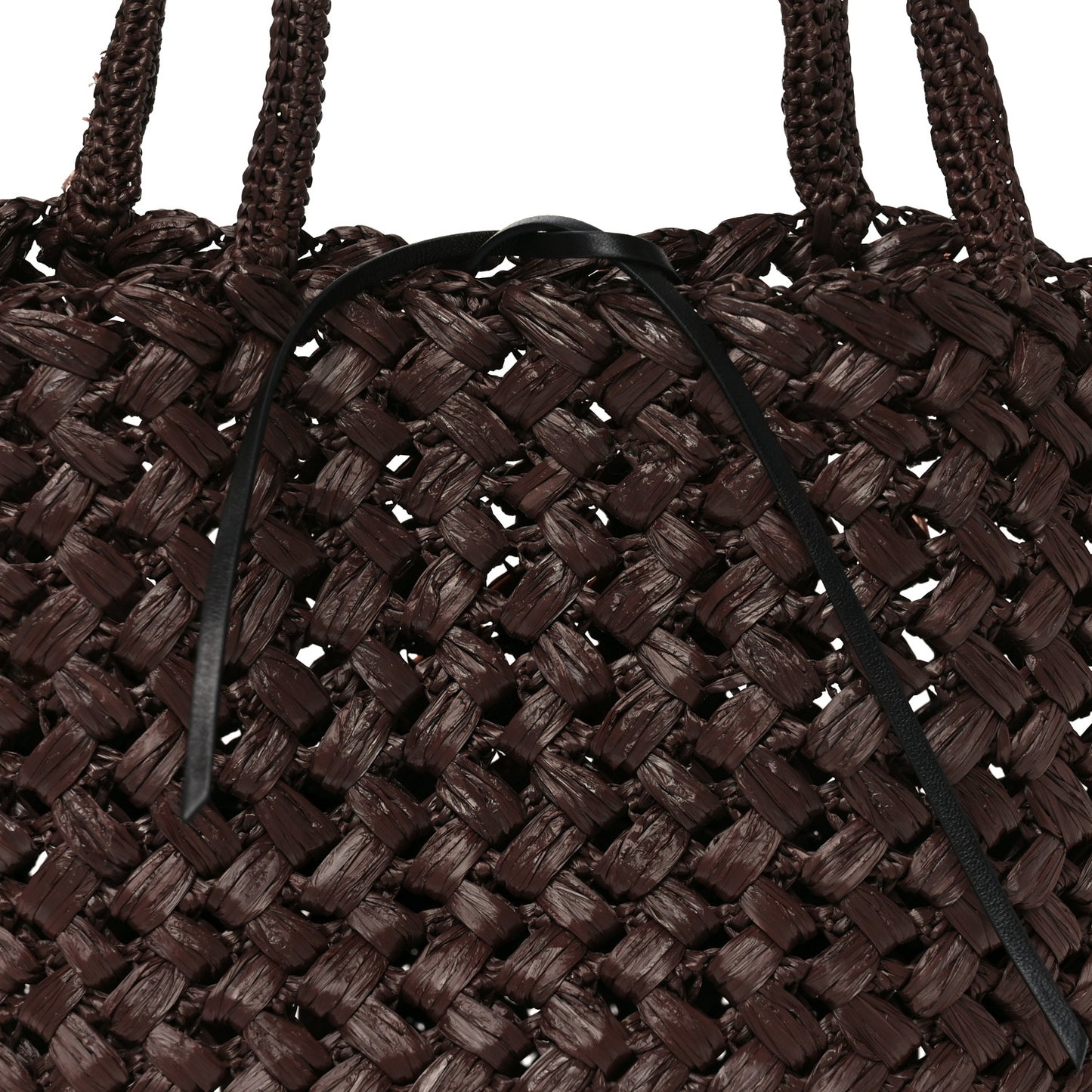 Raffia Estelle Two Bag Espresso