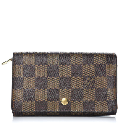 Louis Vuitton Damier Ebene Porte-Monnaie Tresor Wallet 1 of 9