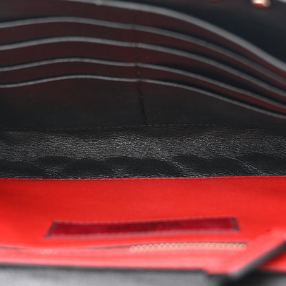 Valentino Garavani Nappa Rockstud Spike Flower Wallet on Chain Black Ivory 5 of 11