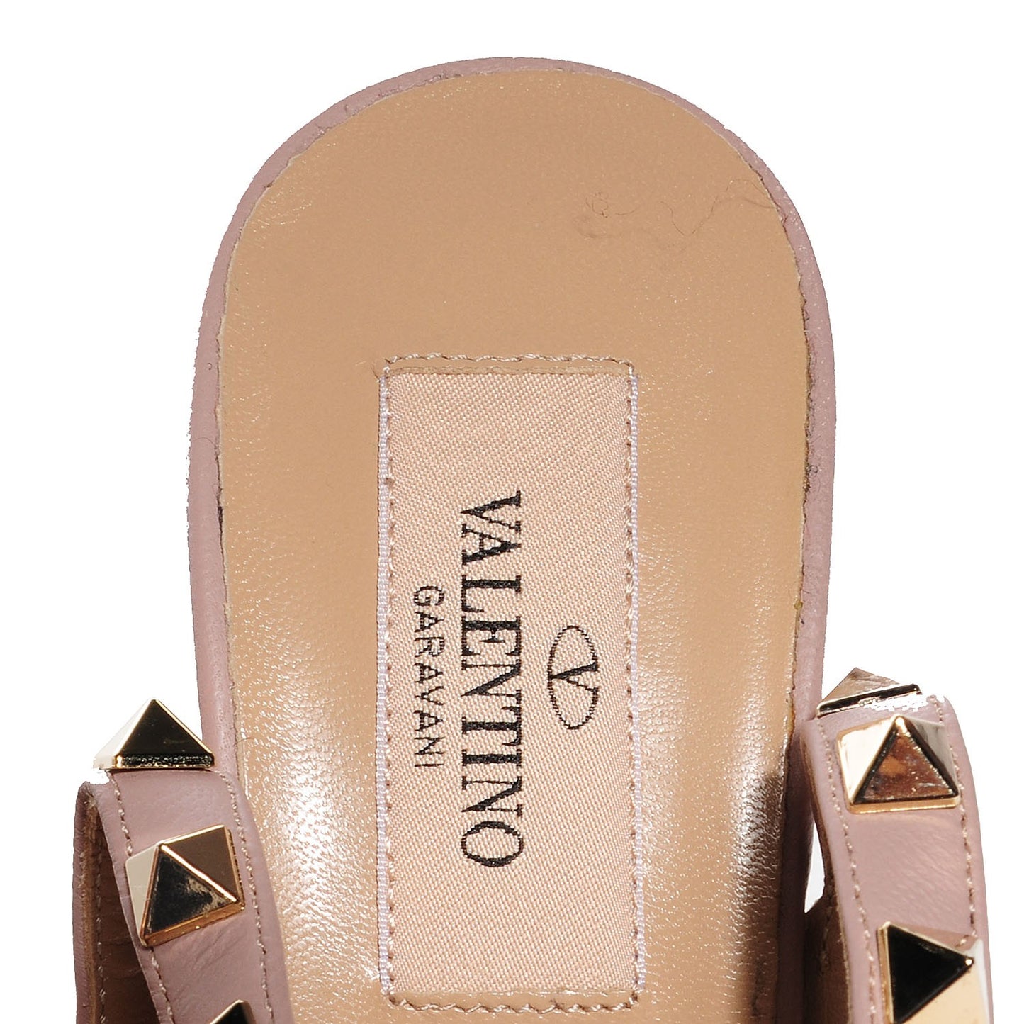 Patent Rockstud Ankle Strap Pumps 37 Yellow Poudre