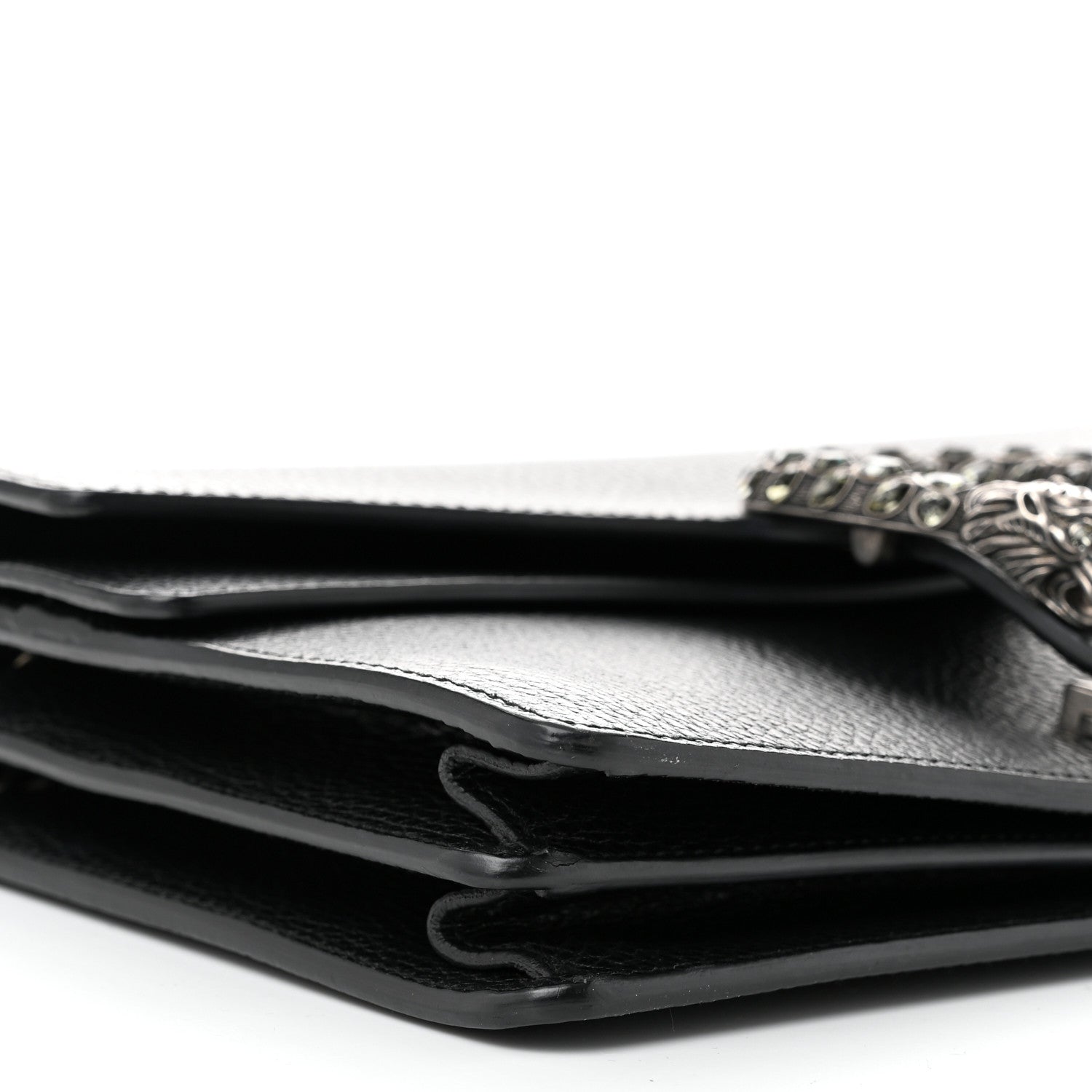 Gucci Pebbled Calfskin Small Dionysus Shoulder Bag Black 9 of 10