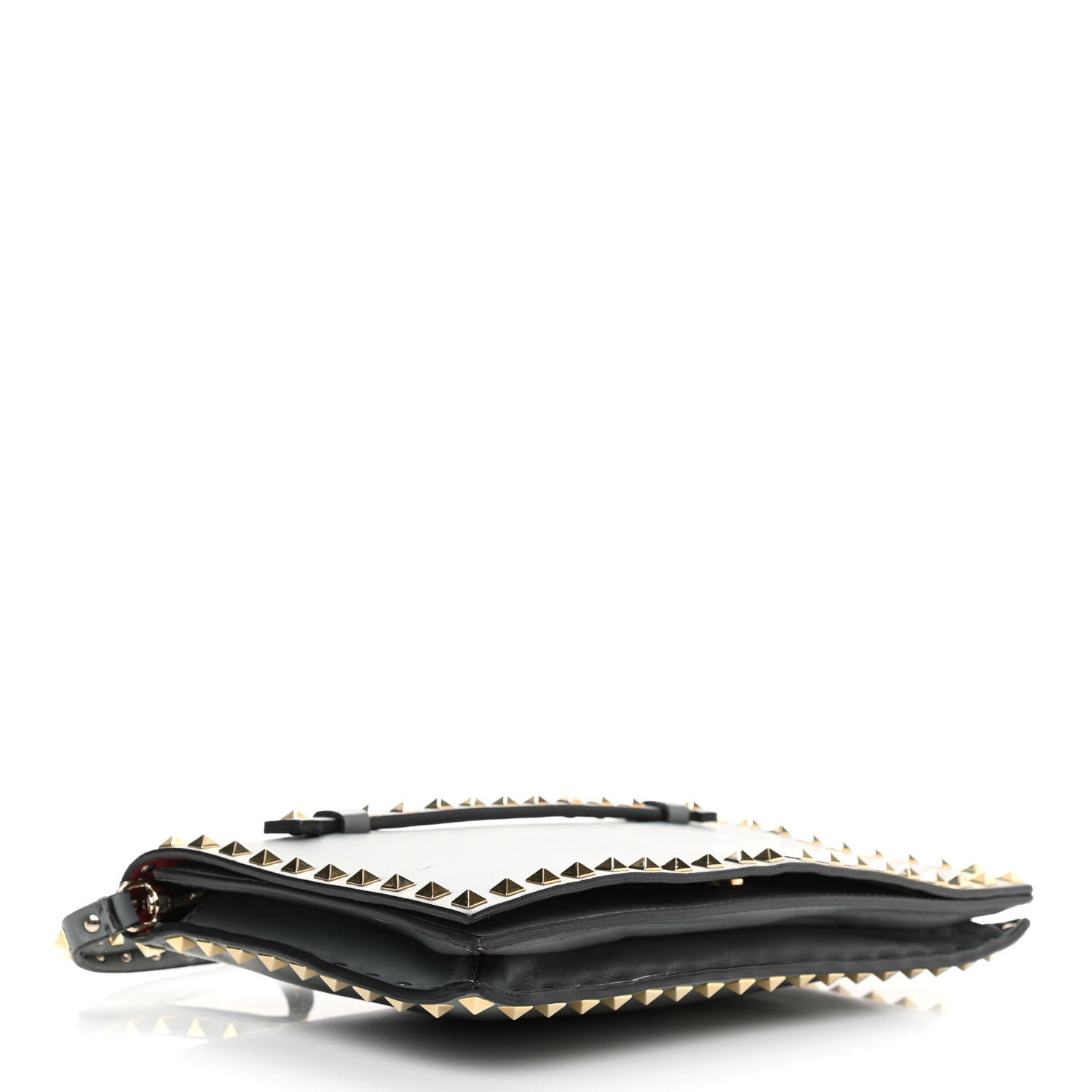 Valentino Garavani Nappa Rockstud Wristlet Clutch Light Stone 4 of 7