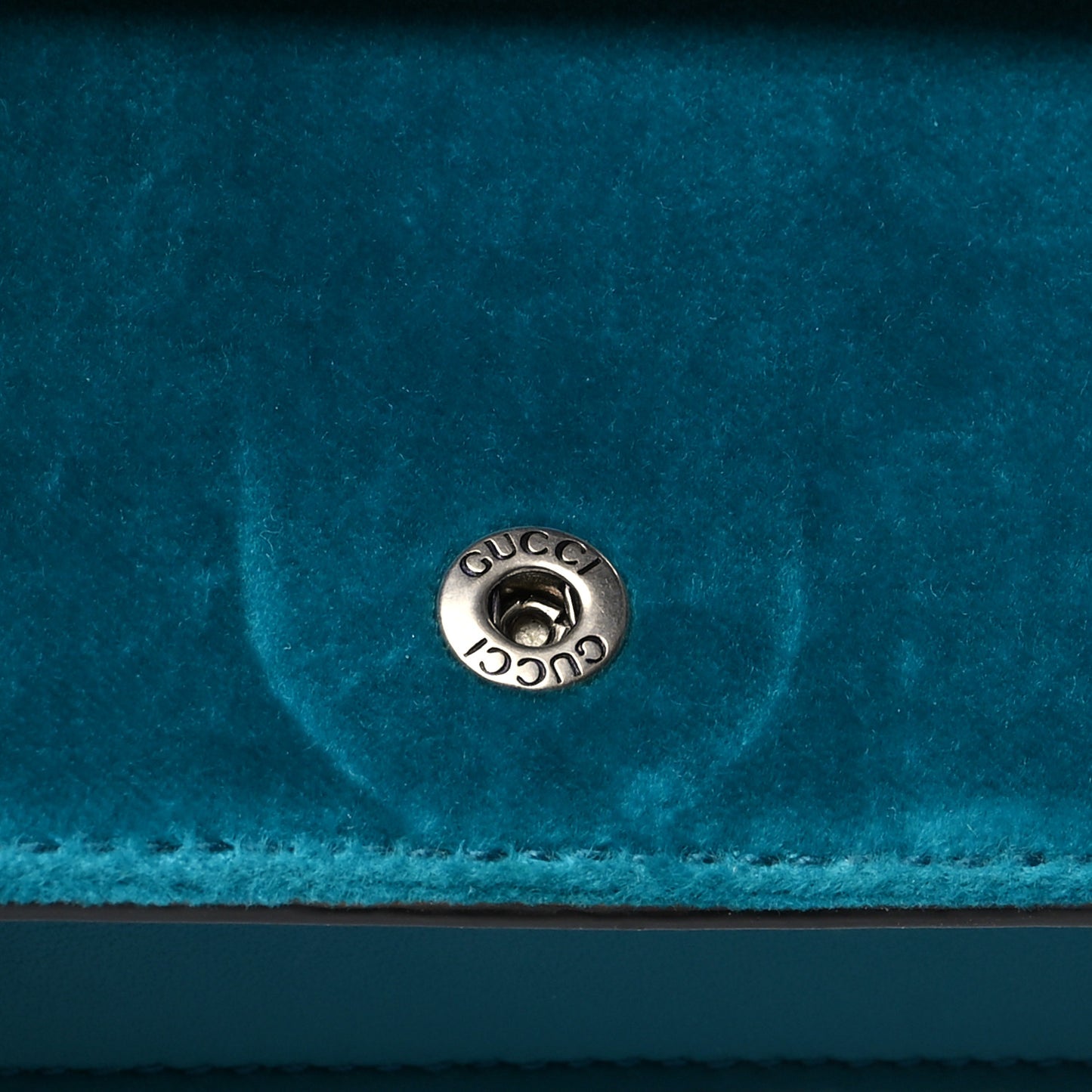 Velvet Super Mini Dionysus Shoulder Bag Pavone Cyan