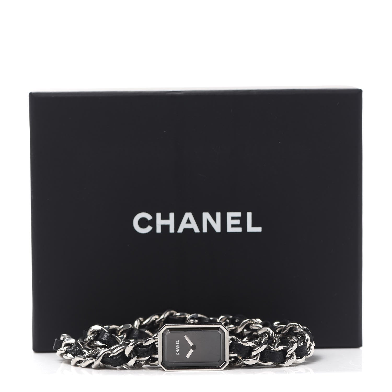 Chanel Stainless Steel Lambskin 16mm Premiere Rock Triple Row Quartz Watch Black 5 of 5