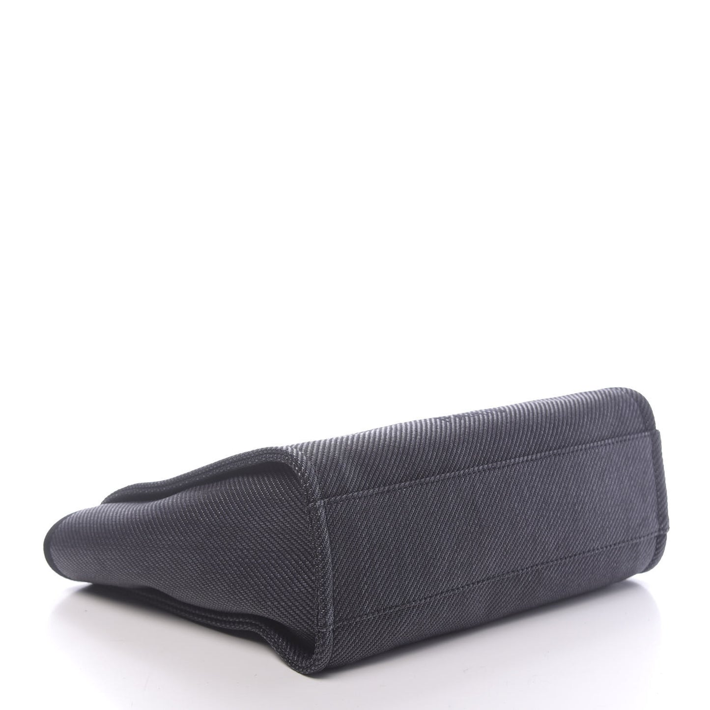 Mixed Fibers Calfskin Small Deauville Tote Black