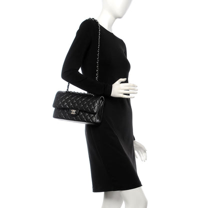 Chanel Caviar Quilted Medium Double Flap Black 3 of 9