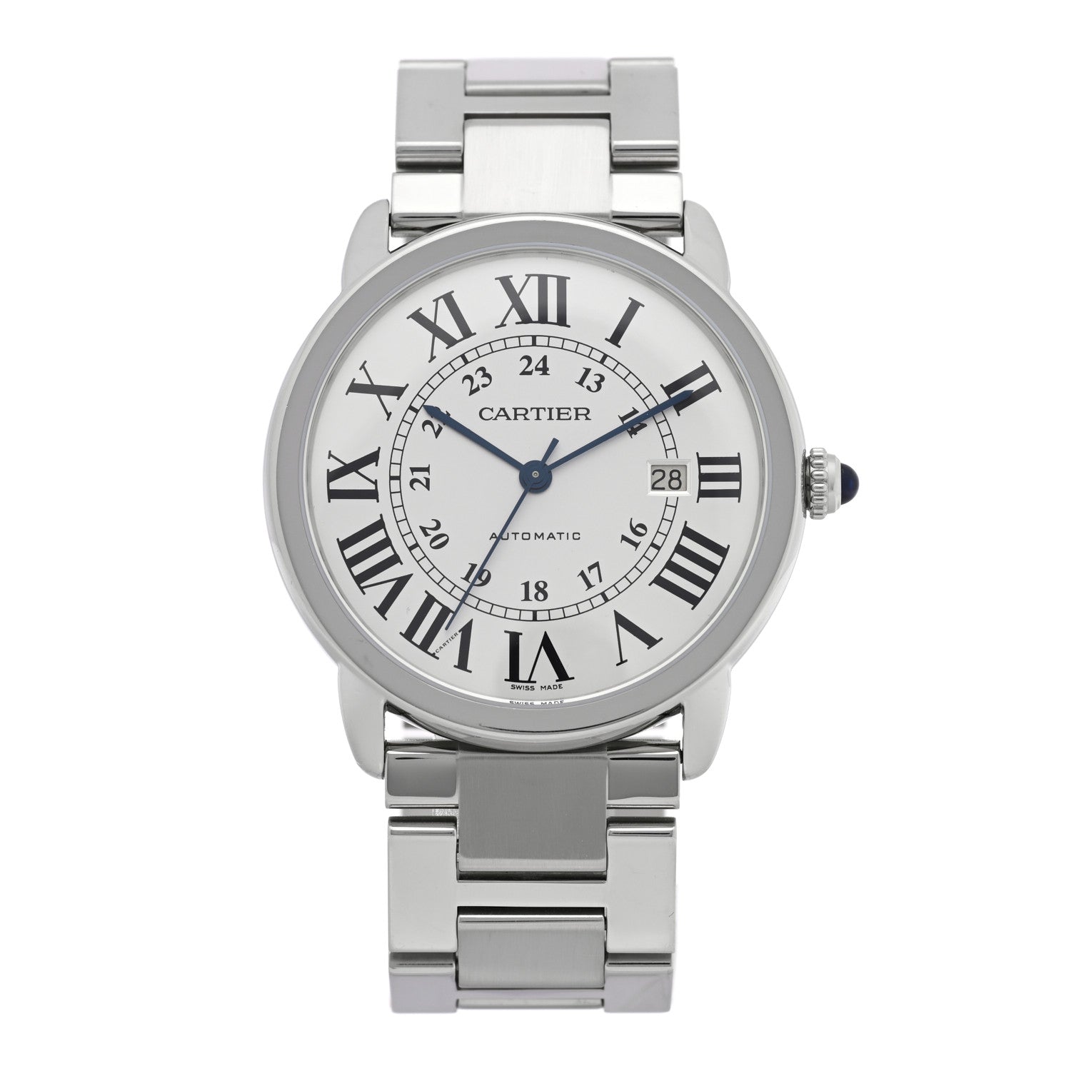 Cartier Stainless Steel 42mm Ronde Solo Automatic Watch 2 of 8